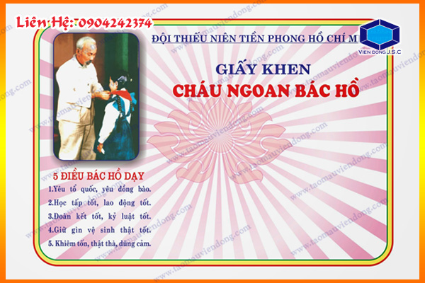 In giấy khen ngộ nghĩnh